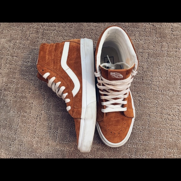 Vans Shoes - Vans Suede Sk8-Hi Scotchgard Tan